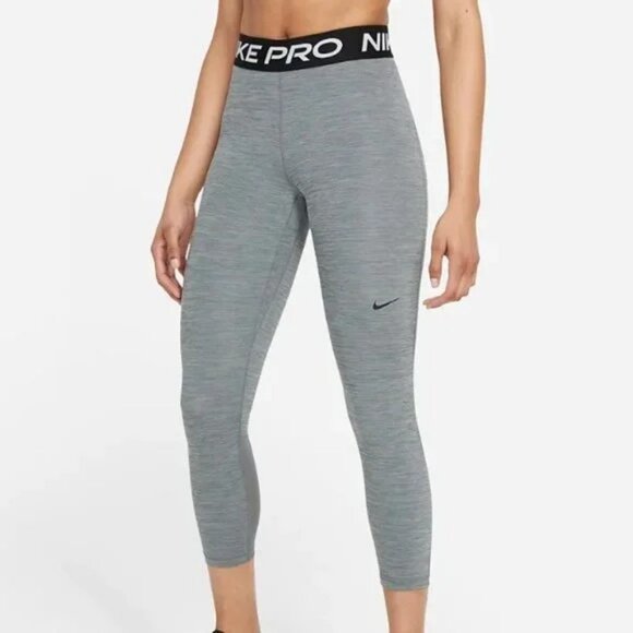 Nike Pro 365 Dri-Fit Leggings Mid Rise Size Small Gray Women's - Picture 1 of 8